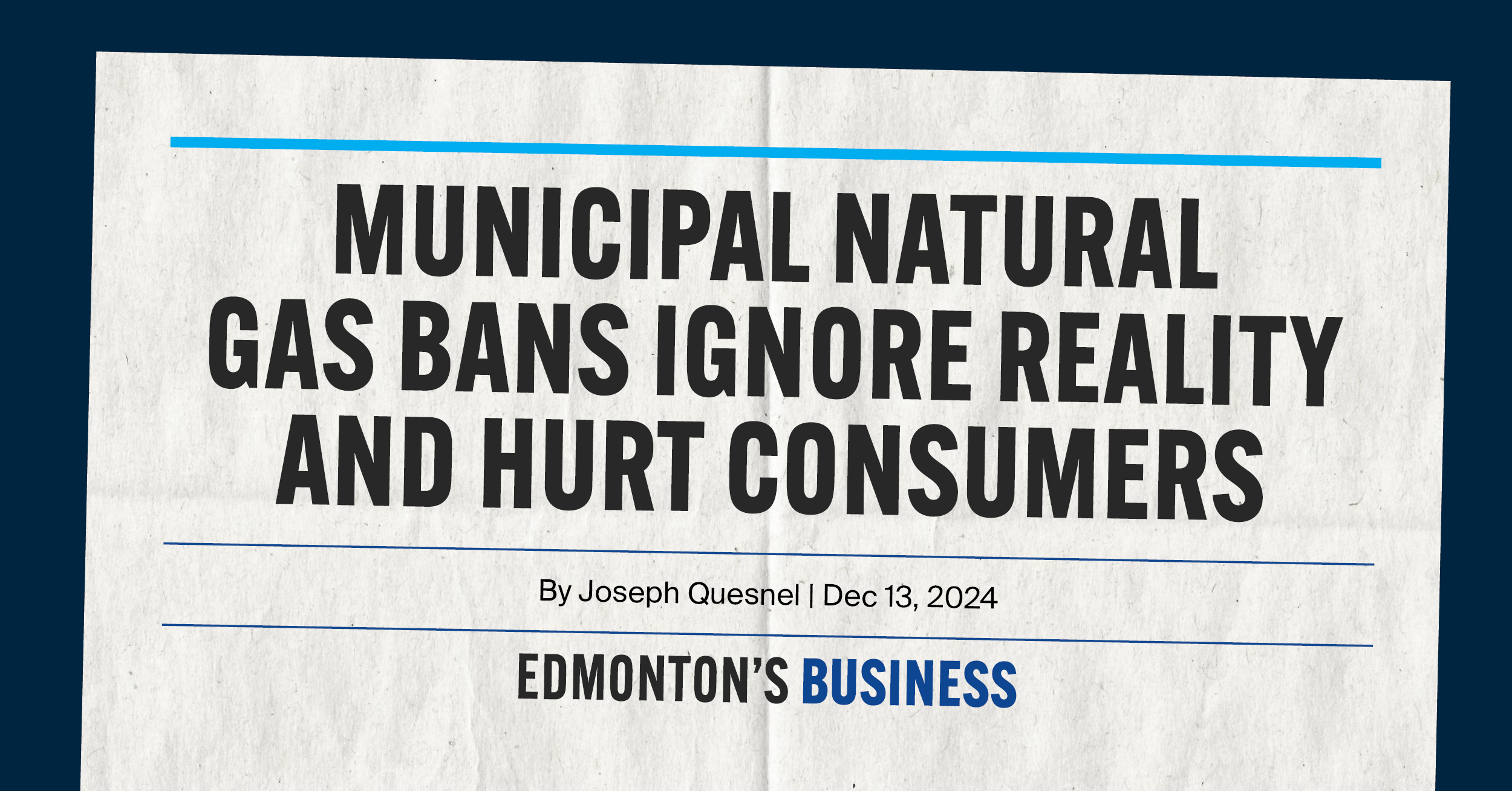 Stop the Ban on Natural Gas in Our Communities